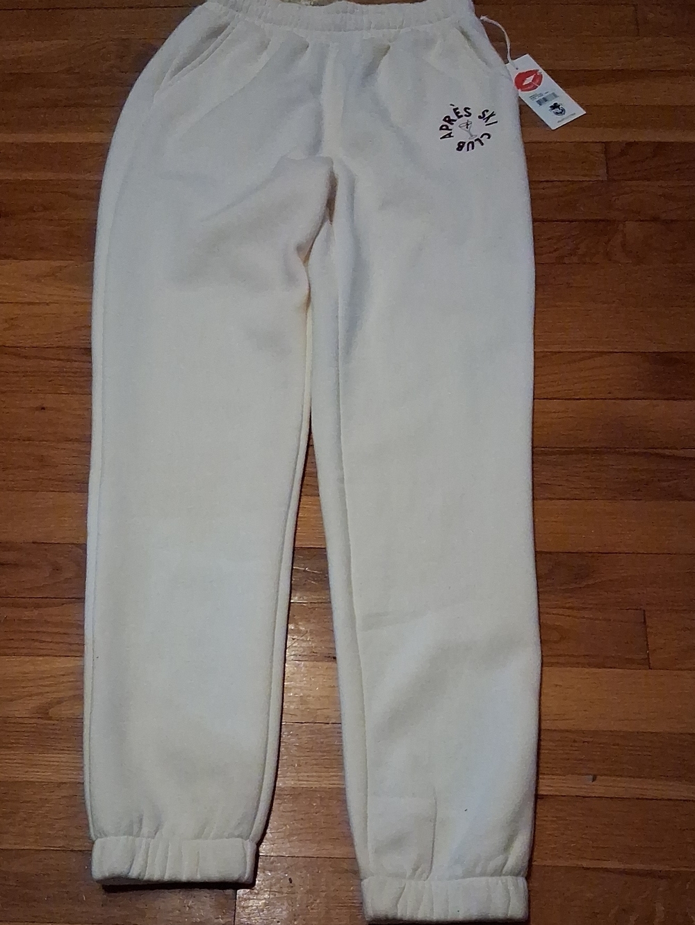 NWT Wildfox Joggers MSRP $118 Small Fleece-Jogger Apres Ski Club with Pockets - Picture 3 of 8